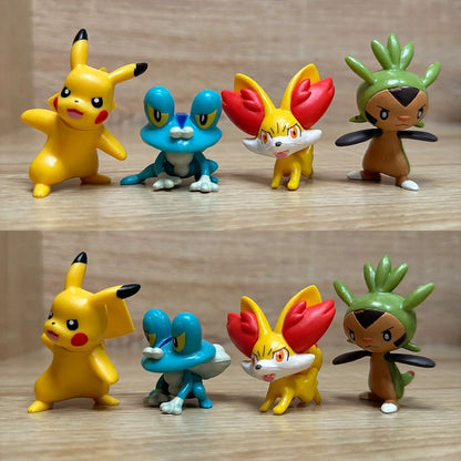 Pokémon Action Figure Brinquedos Pikachu Charmander Squirtle Bulbasaur Bonecos Pequenos Presente Infantil