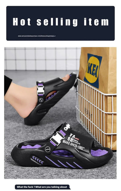 Flip Flops Male Massage Slippers Outdoor Sandals Beach Clogs Indoor Comfortable Soft Slides Men Casual Shoes Women Home Slippers