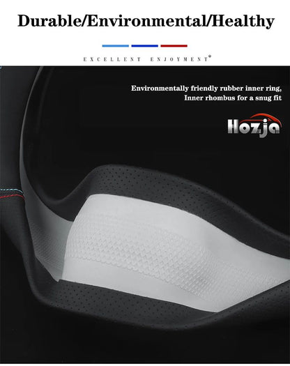 38CM 40CM 42cm 45cm 47cm Car Truck Extra Large Artificial Leather Steering Wheel Braid Cover Universal Auto Interior Accessories
