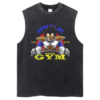 Streetwear Gym Sleeveless Tshirt Vintage Sports Tank Tops Sleeveless Dragon Ball Anime Graphic Harajuku Cotton Vest T-Shirts