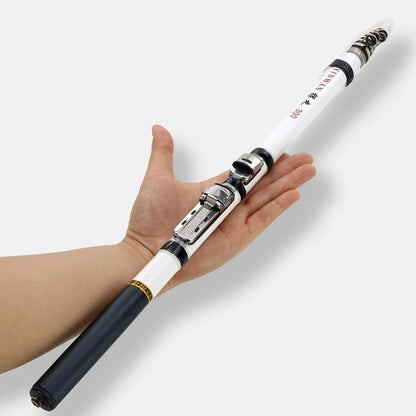 Telescopic Rock Fishing Rod Carbon Fiber Carp Travel Feeder Pole Super Short Pesca Portable Accessories 1.5/1.8/2.1/2.4/2.7/3.0