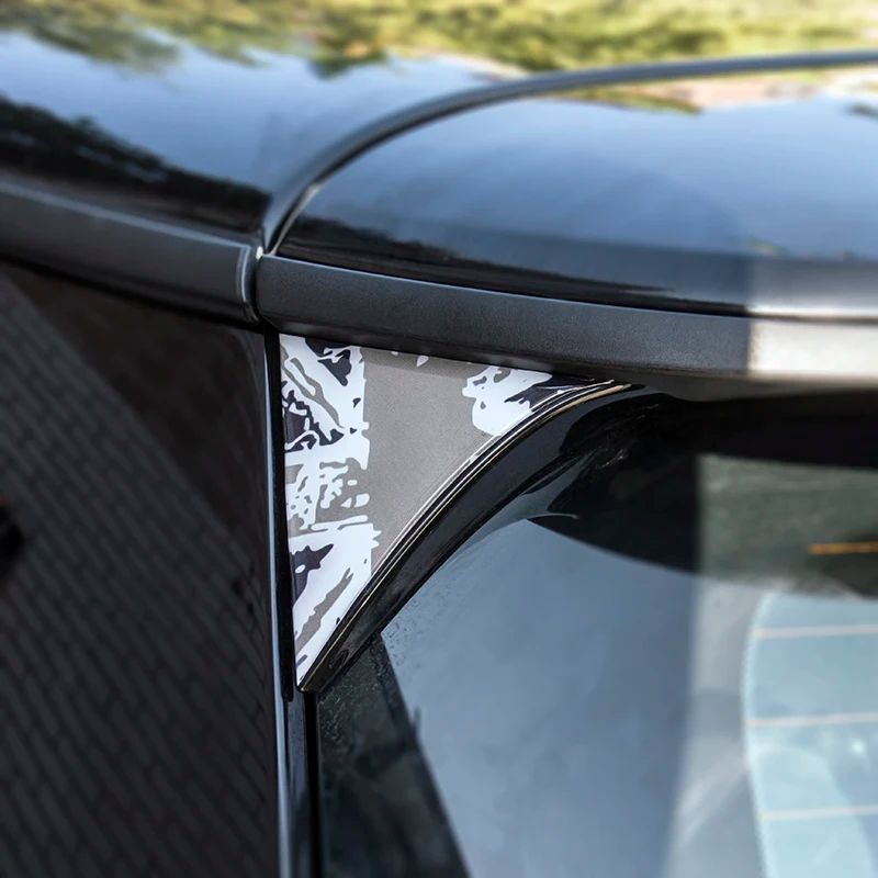 2Pcs Car Exterior Rear Back Trunk Tailfins Spoiler Wing 3D Sticker Decal Decor for BMW Mini Cooper F56 Car Styling Accessories