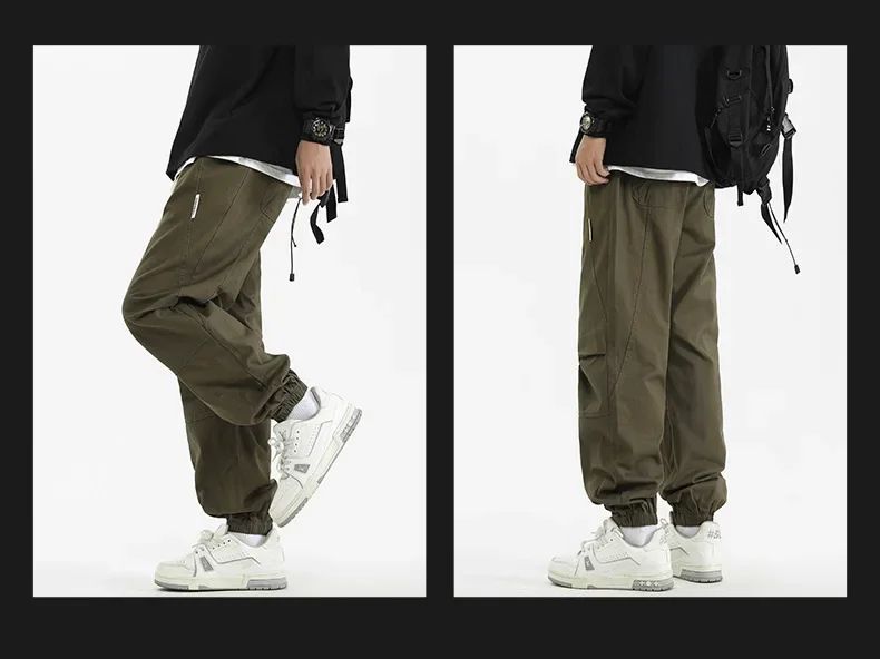 2024 M-5XL Calça Masculina de Algodão e Cânhamo Primavera e Outono Nova Calça Larga com Cordão Calça Saruel Harem Calça Casual Japonesa
