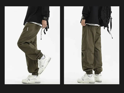 2024 M-5XL Calça Masculina de Algodão e Cânhamo Primavera e Outono Nova Calça Larga com Cordão Calça Saruel Harem Calça Casual Japonesa