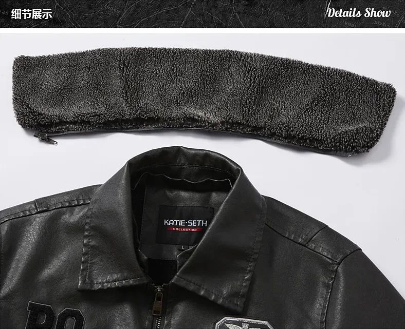 Business new Slim Genuine Leather Bomber Jacket Men Slim Leather Flight Jacket Black Pilot Coat High Quality Male Warm Jackets