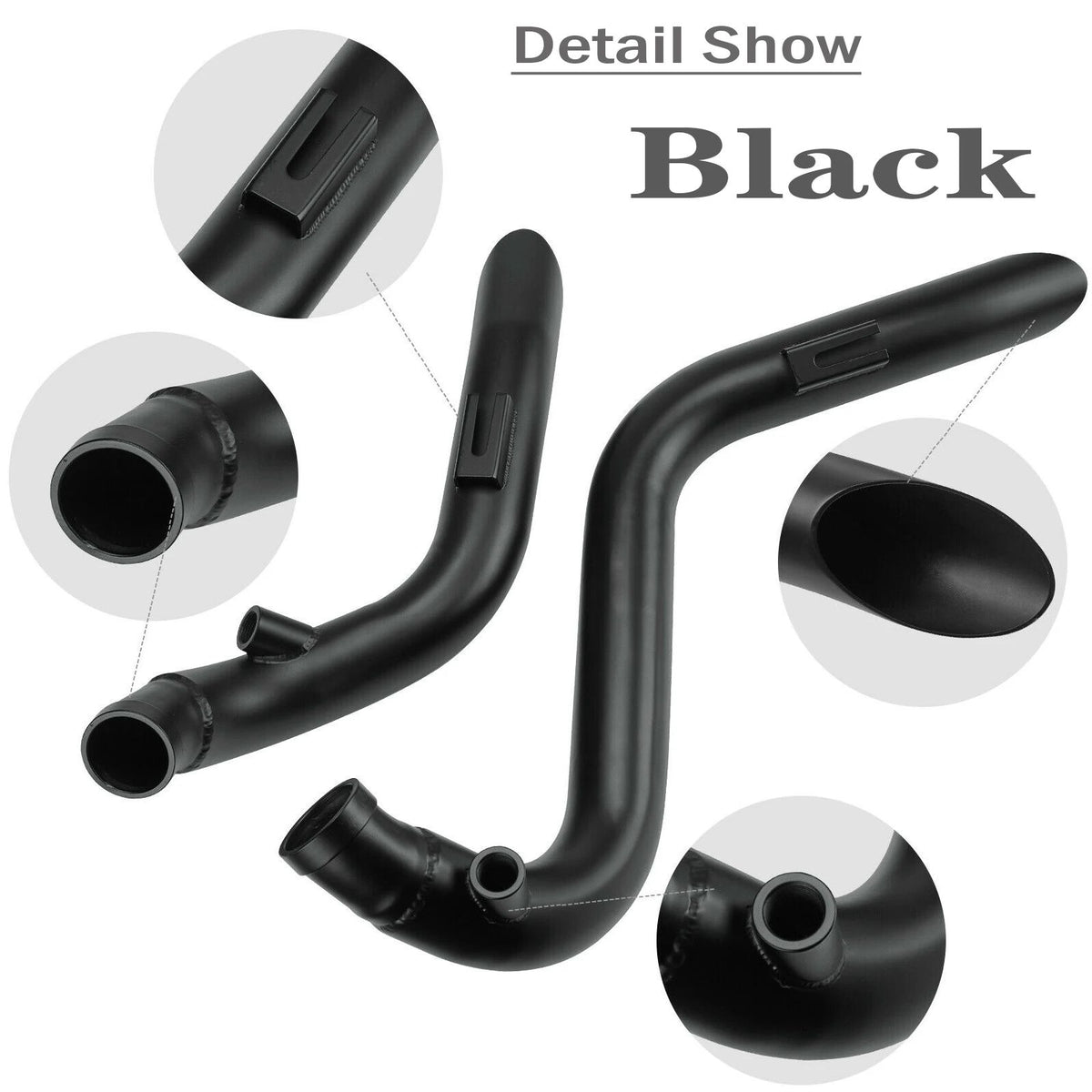 2 Inch Motorcycle Drag Pipes Exhaust System for Touring Softail Dyna Sportster with Forward Control Models Motorbike Accessories