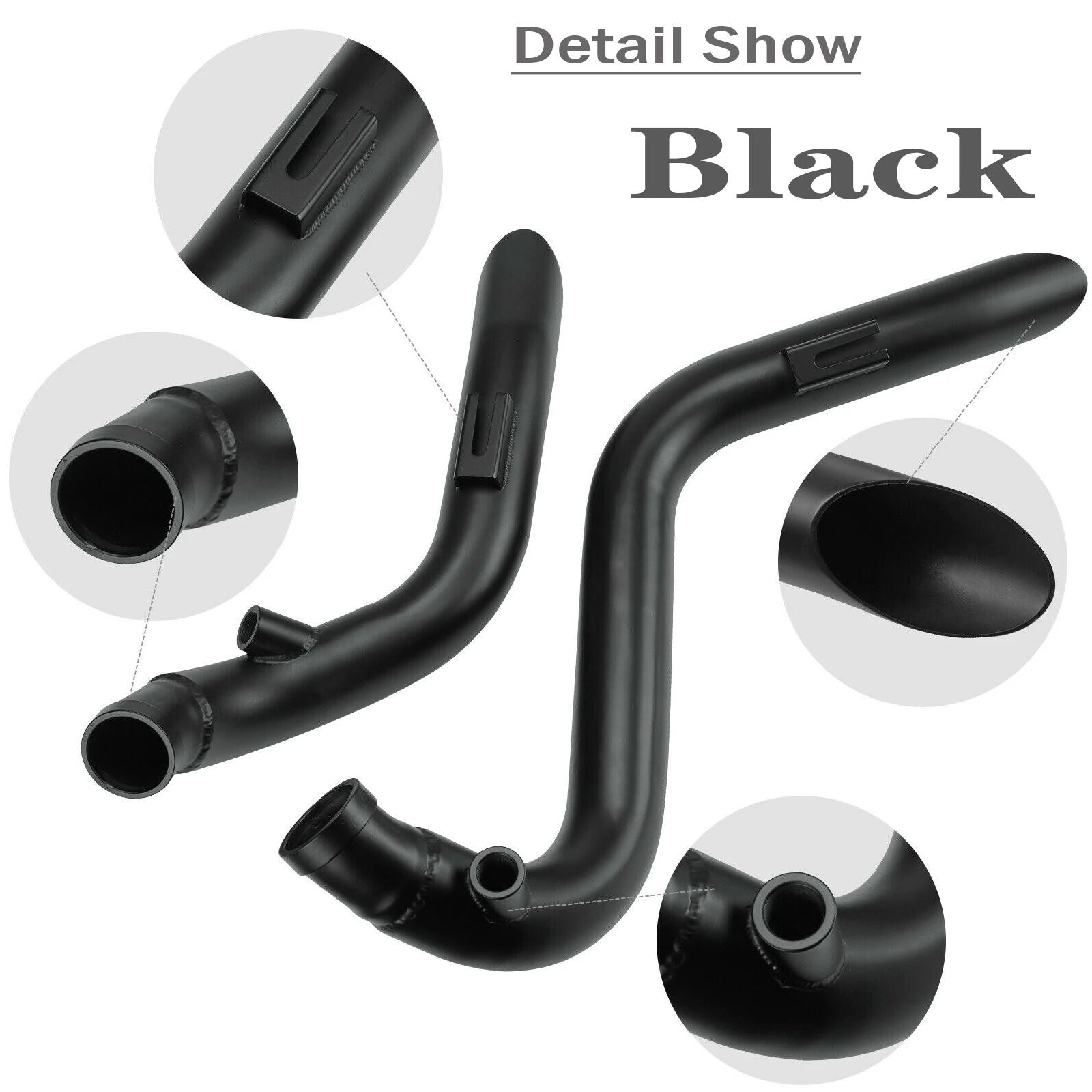 2 Inch Motorcycle Drag Pipes Exhaust System for Touring Softail Dyna Sportster with Forward Control Models Motorbike Accessories