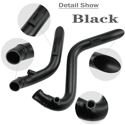 2 Inch Motorcycle Drag Pipes Exhaust System for Touring Softail Dyna Sportster with Forward Control Models Motorbike Accessories