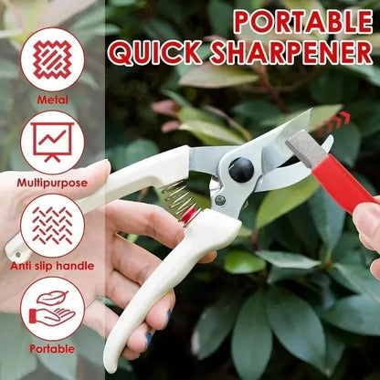 10/1PCS Portable Quick Sharpener Handheld Knife Grinding Stone Steel Sharpener for Axe Scissors Pocket Kitchen Garden Tools