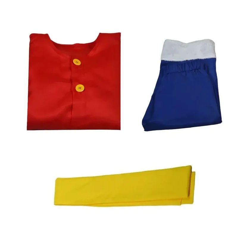 Anime Luffy Cosplay Costumes Monkey D Cosplay Suits Hats Halloween For Women Men Adult Cos Top Pants Gifts