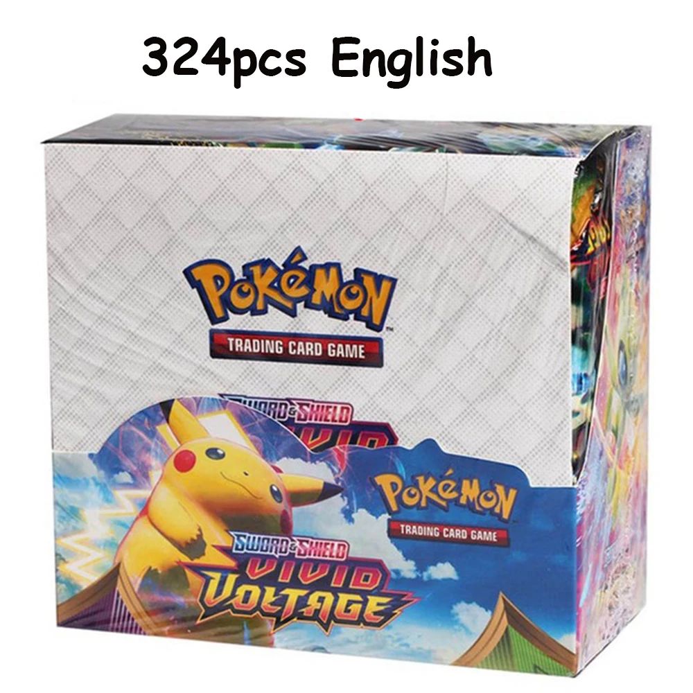 ?Mais Recente 324 Peças Cartas Pokémon Sol & Lua XY Evoluções Caixa de Booster Pokémon Brinquedo de Cartas Colecionáveis para Crianças?