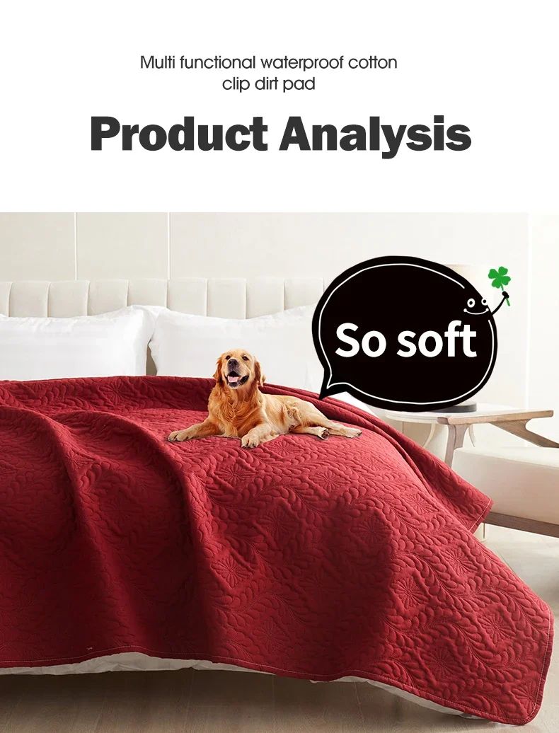 Colcha à Prova de Sujeira Capa de Cama para Cachorro à Prova D'água Manta para Pet para Móveis Protetor de Sofá para Cães Gatos com Base Antiderrapante