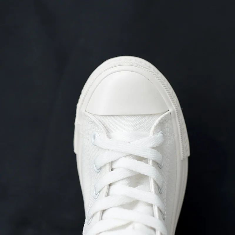 Canvas Long Boots for Women High Top Women Canvas Shoes Lace Up Knee High Boots Flats Casual Vulcanized Shoes Sneakers Girls