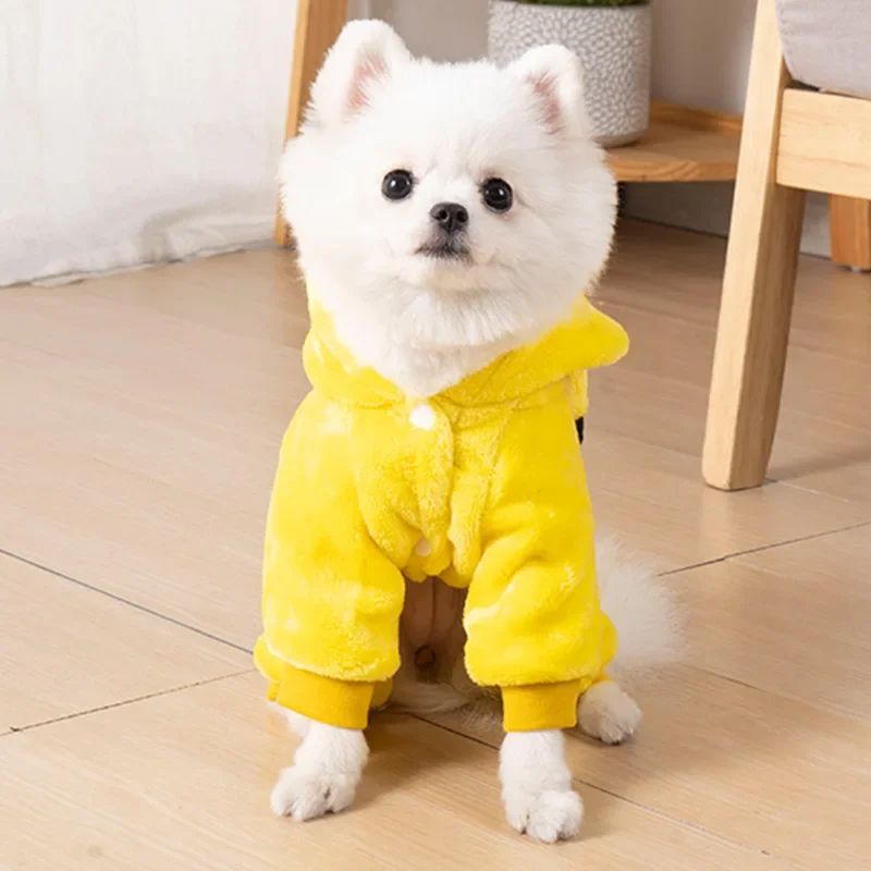 Fantasia de Cosplay de Coral Fleece para Pet Roupas para Cães Pequenos Filhotes Gatos Fantasia de Chihuahua Yorkshire Casaco