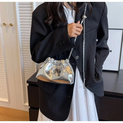 Y2K Millennium Bag Women 2025 New High Sense Shoulder Bags Summer Chain Bag Fashion Bucket Bag Messenger Bags Purses Handbags