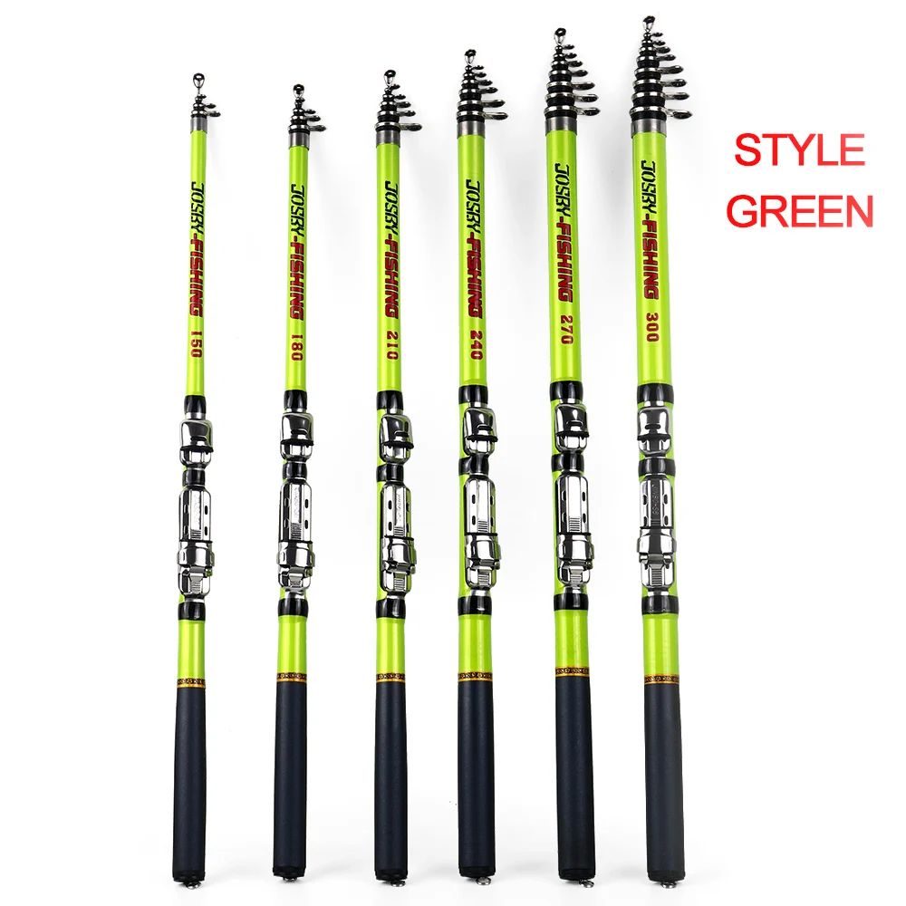 Telescopic Rock Fishing Rod Carbon Fiber Carp Travel Feeder Pole Super Short Pesca Portable Accessories 1.5/1.8/2.1/2.4/2.7/3.0