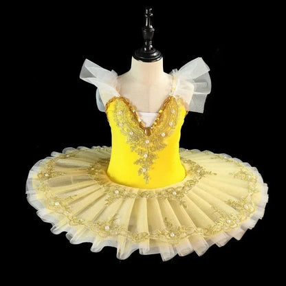 Summer Girl Dress Ballet Elegant Vestidos Kids Dance Costume Robe Fille Stage Children Outfit Baby Clothing Tutu Girls Dresses