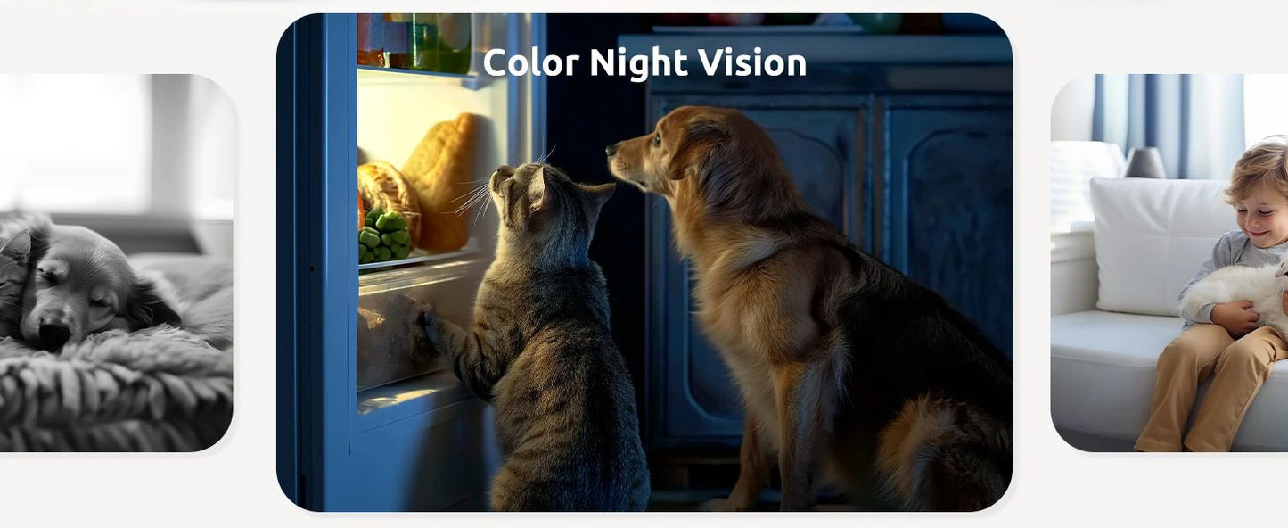 Blurams Indoor Security Camera 2K, Home Security Camera for Dog/Elder, Security Camera with One-Touch Call Update A31S-2pc