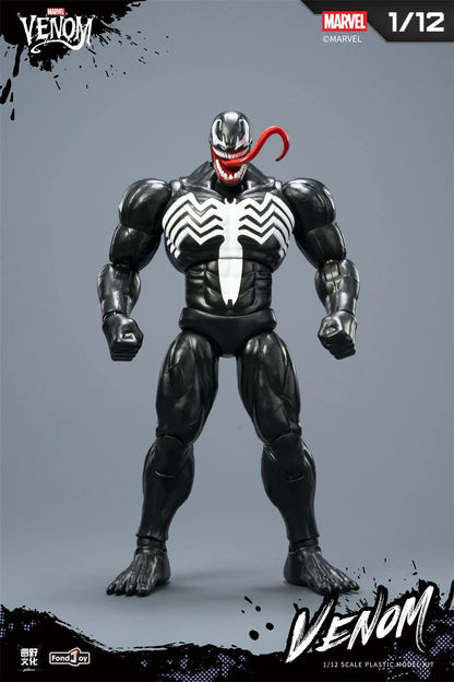 Blokees Original Homem-Aranha Venom Versão HQ 15.5CM 1/12 STARK SUIT Clássico Figura de Ação Montada Coleção Brinquedo Presente