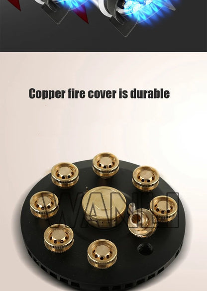 Desktop 220v Household Built-in Electric Dual-purpose Gas Stove Induction Cooker Natural Gas/Liquefied Petroleum Gas Single-burn