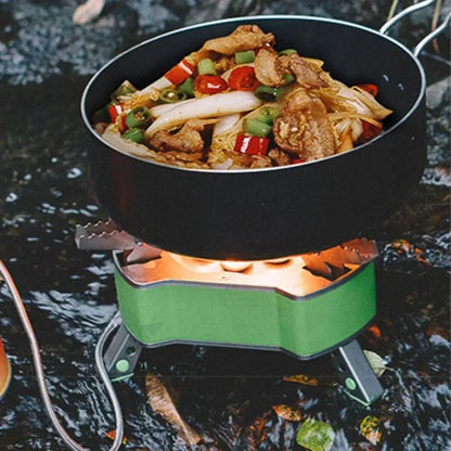 Fogão a Gás Portátil para Acampamento Durável Tipo Tanque, Fogão Elétrico de Sete Estrelas, Fogão de Gás Portátil para Acampamento, Tanque de Gás Butano para Camping, Acampamento ao Ar Livre, Fogão a Gás