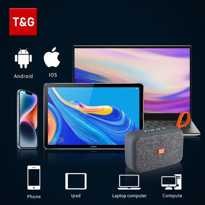 Caixa de Som Portátil TG506 Mini Soundbar Sem Fio Bluetooth 5.0 para Ambientes Internos e Externos HIFI Suporte para Cartão TF Rádio FM À Prova D'Água