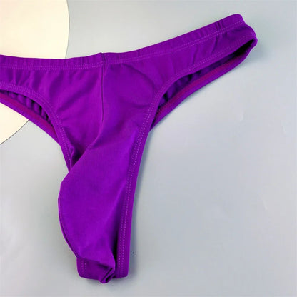 NEW 2025 Big Men Sexy Thongs Cotton Underwear Plus Size Male Convex Pouch G-string Briefs M/L/XL/XXL/XXXL