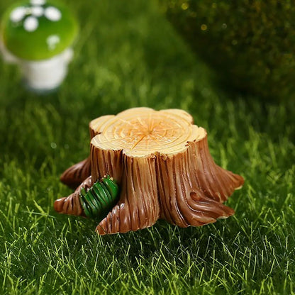 1SET Doll House Miniature Bench Stools White Chair Cute Fairy Garden Gnome Moss Terrarium Bonsai DIY Craft Home Decoration
