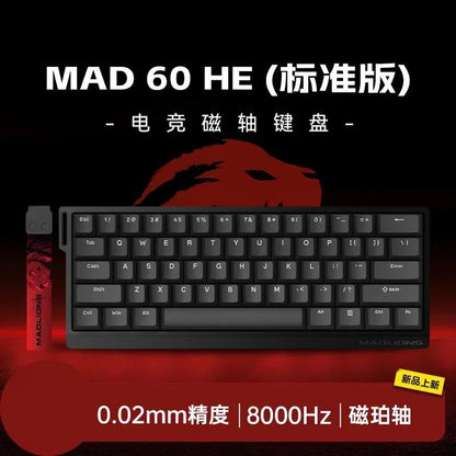 Teclado Mecânico Madlions Mad 60He com Switch Magnético MAD68 Teclado com Fio Mad60he Personalizado MAD68he Presentes para Gamers de Esports