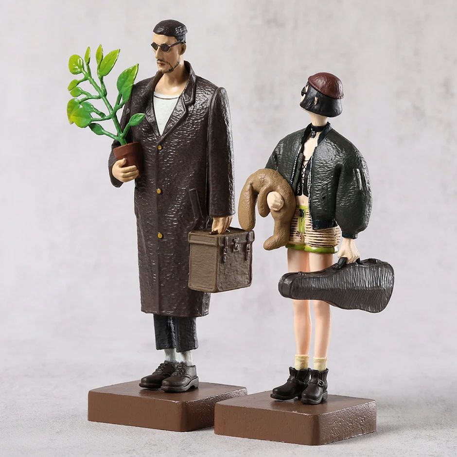 Pacote com 2 Bonecos Colecionáveis Leon e Mathilda - The Professional - 14-16cm