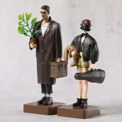 Pacote com 2 Bonecos Colecionáveis Leon e Mathilda - The Professional - 14-16cm