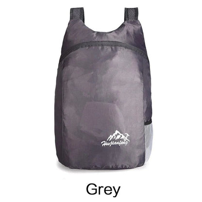 Mochila Esportiva Dobrável Impermeável Ultrafina Portátil Leve para Viagem, Adequada para Camping, Corrida, Fitness