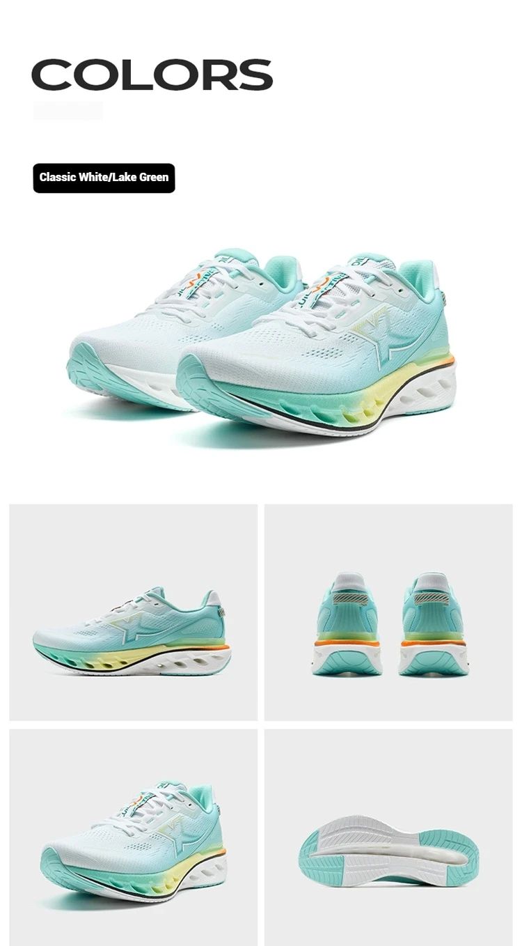 Xtep Reactive Coil 12.0 Running Shoes Male's 2025 Summer Elasticity Sports Shoes Rebound Cushioning Sneakers 975219110045