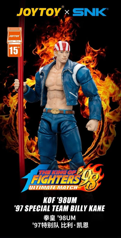 JOYTOY SNK KOF '98UM' 97 Special Team Ryuji Yamazaki Billy Kane Blue Mary 1/18 Bonecos de Ação Modelo Colecionável Brinquedo Presente para Menino