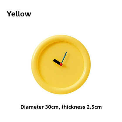 New Wall Mounted Clock Stand Creamy Style Clocks Home Decoration Desktop Silent Wall Decororation Home Garden Dining Room Decor