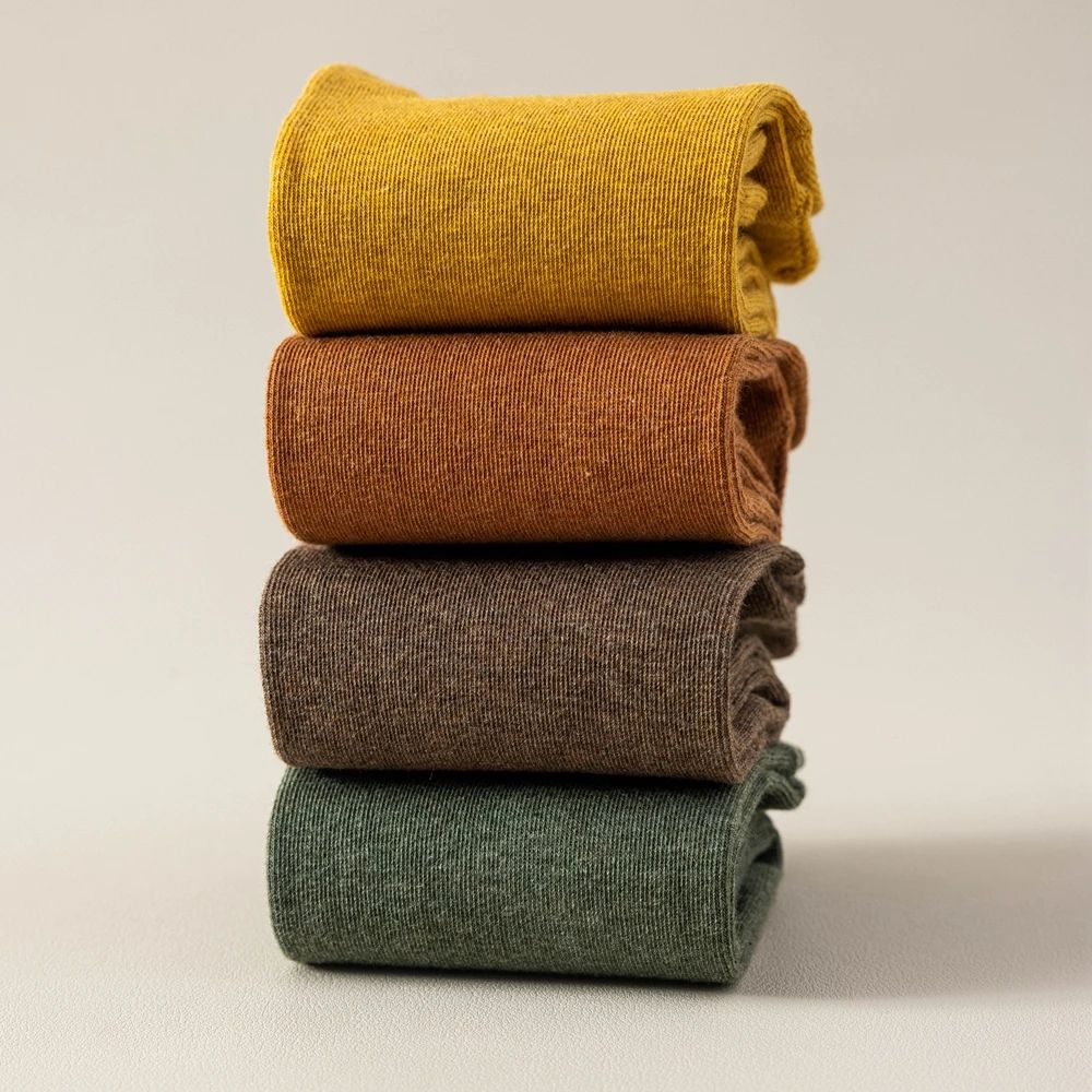 4 Pairs Women Toe Socks Five Finger Socks High Quality Cotton Autumn Spring Middle Tube Sports Socks with Separate Fingers