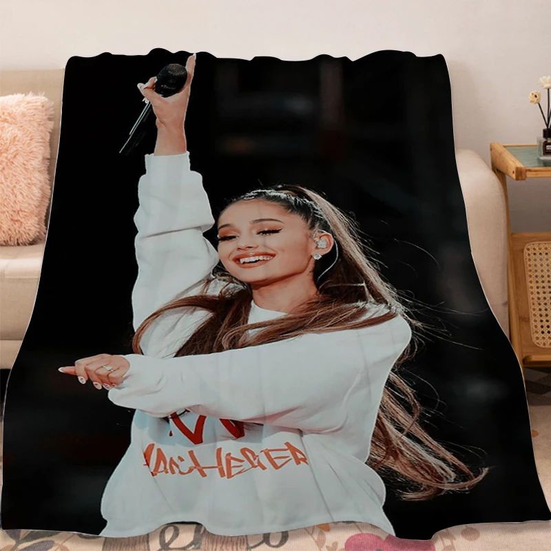 Sofa Winte Blanket A-Ariana Grandes r Microfiber Bedding Fluffy Soft Blanket for Winter Warm Knee Bed Fleece Camping Nap Blanket