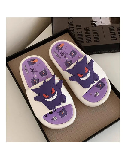 Pokemon Gengar Anime Periférico Chinelos Para Homens E Mulheres Modernos E Legais Infravermelho Antiderrapante Eva Chinelo de Casal de Presente