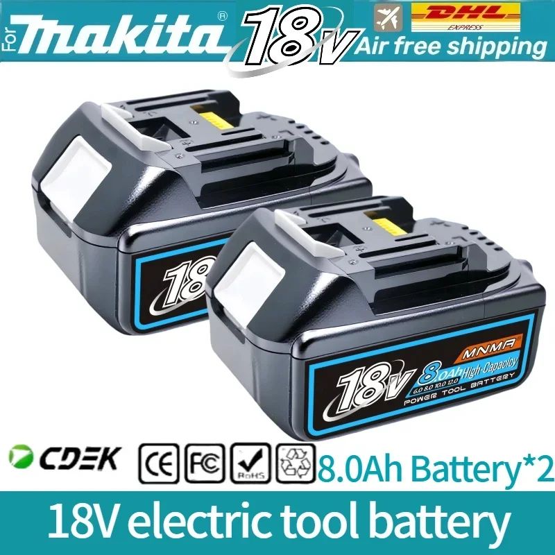6AH 8AH 10AH 12AH Para bateria Makita 18V Ferramentas Elétricas Substituição Li-ion LXT BL1840 BL1850 para chave de fenda 18V com BMS