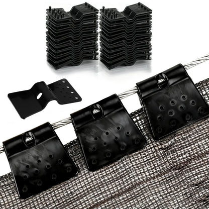 10-50pcs Sun Shade Net Clips Butterfly Type Greenhouse Film Clip Garden Agriculture Tools Anti-hail Net Hook Instant Grommet