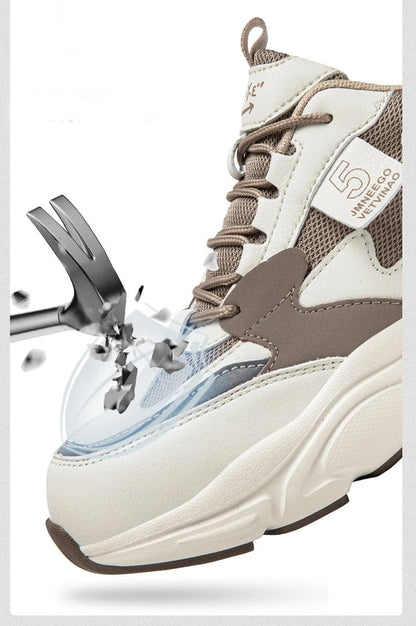 womens steel toe safety shoes size 35 36 37 38 39 40 41 lightweight safety boots non slip work shoes for women work sneakers