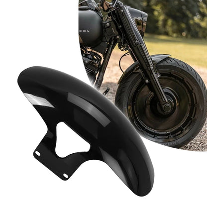 Para-lama Dianteiro Preto Brilhante Para Harley Softail M8 Fatboy FLFBS FLFB 2018-2022