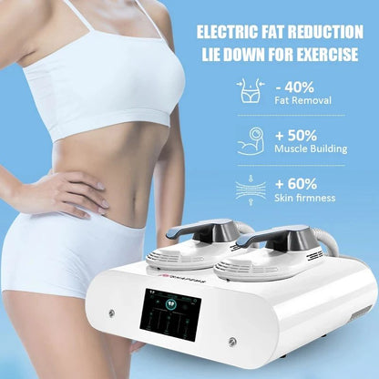 11.11 Portable 2 Handle Mini EMS 6500W Electric Muscle Stimulator 200HZ Fitness Machine Weight Loss Home Using Muscle Building