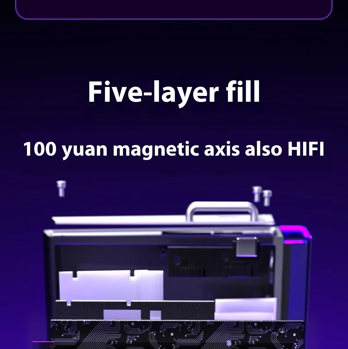 AULA Hero 68HE Magnetic Keyboard RGB Light Wired Hot Swap Esports 8K Gaming Hero68 Mechanical Keyboard Low delay PC Accessories