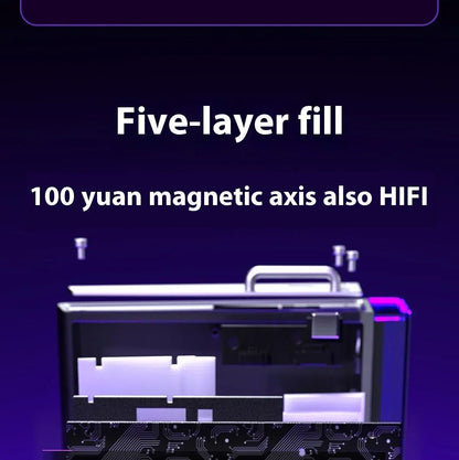 AULA Hero 68HE Magnetic Keyboard RGB Light Wired Hot Swap Esports 8K Gaming Hero68 Mechanical Keyboard Low delay PC Accessories