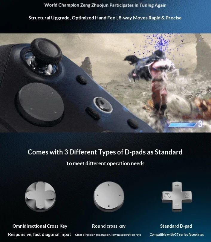 Game Sir G7 Pro 8K Aimlabs Game Controller Tmr Joystick 8000Hz Wired Gamepad for PC Steam Switch Android Apple One Click Wake NS