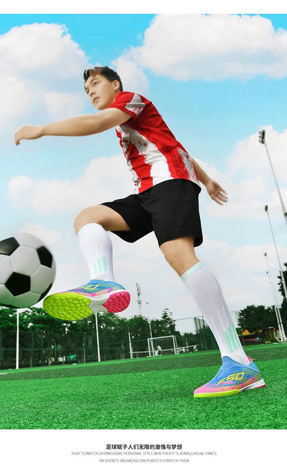 Men Football Boots Professional Society Cleats Original TF/FG Top Quality Indoor Soccer Shoes Booties Comfortable Sneaker Tenis