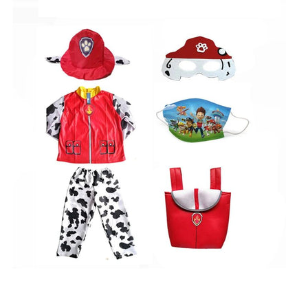 Anime Dog Patrol Kids Cosplay Costume Marshall Chase Skye Zuma Rubble Children Tops Pants Patrol Uniform Halloween Costume