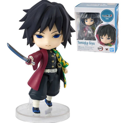 Em Estoque Original Bandai Figuarts Mini Demon Slayer Blade Fornalha Porta Anime Figura Q Versão Bonito Modelo Brinquedos