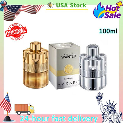 100ML For Azzaro The Most Wanted Parfum Charm Eau De Parfum Intense Spicy Woody Seductive Fragrance Date Lasting Perfume